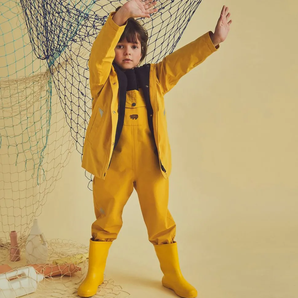 Yellow Waterproof Dungarees